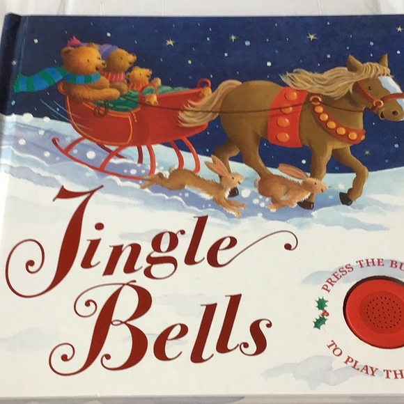 🎉2/15.00🎉 Jingle Bells hardcover excellent condition music plays - Picture 3 of 8